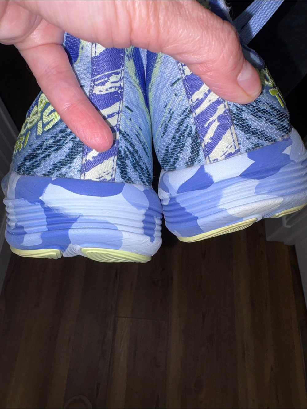 Asics Noosa Tri 15 Running Shoes Blue and Yellow Womens - Picture 7 of 7